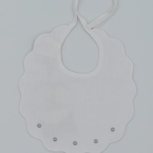 Babero Ondas- BLANCO