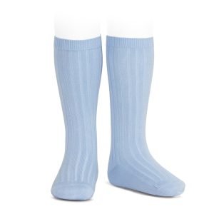 Calcetines Altos Básicos Canalé – AZUL CLARO-429