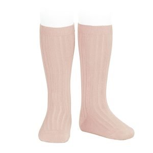 Calcetines Altos Básicos Canalé – ROSA EMPLOVADO-544