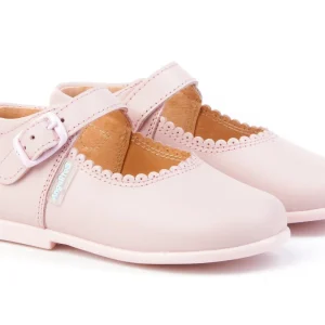 Merceditas Piel Lisa Cierre Hebilla - ROSA